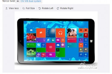 Chuwi Vi8 to get Android/Win 8.1 dual boot