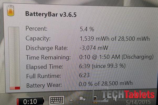 SUrface 3 battery life