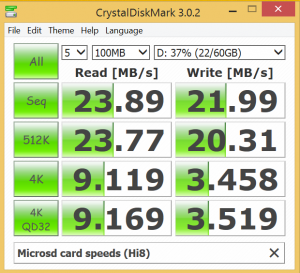 Chuwi Hi8 microsd port speeds