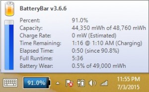 It just will not charge itself to 100%...