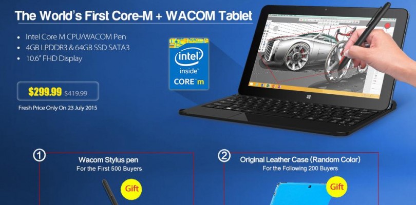 Cube i7 Stylus Sale on the 23rd, A Core M Tablet for only $299