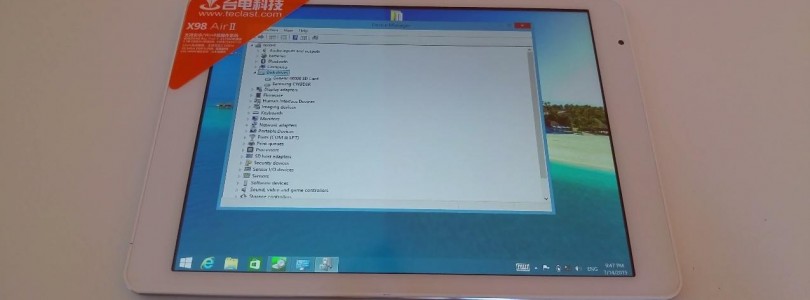 Latest Teclast X98 Air II HG9M revision tested with fast Samsung eMMC