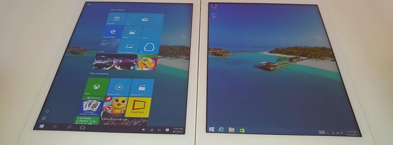 Windows 10 Vs Windows 8.1 on the Teclast X98 Air 3G