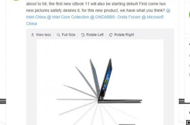 Onda’s V919 Air CH to Release 14th Plus new 11″ Notebook.