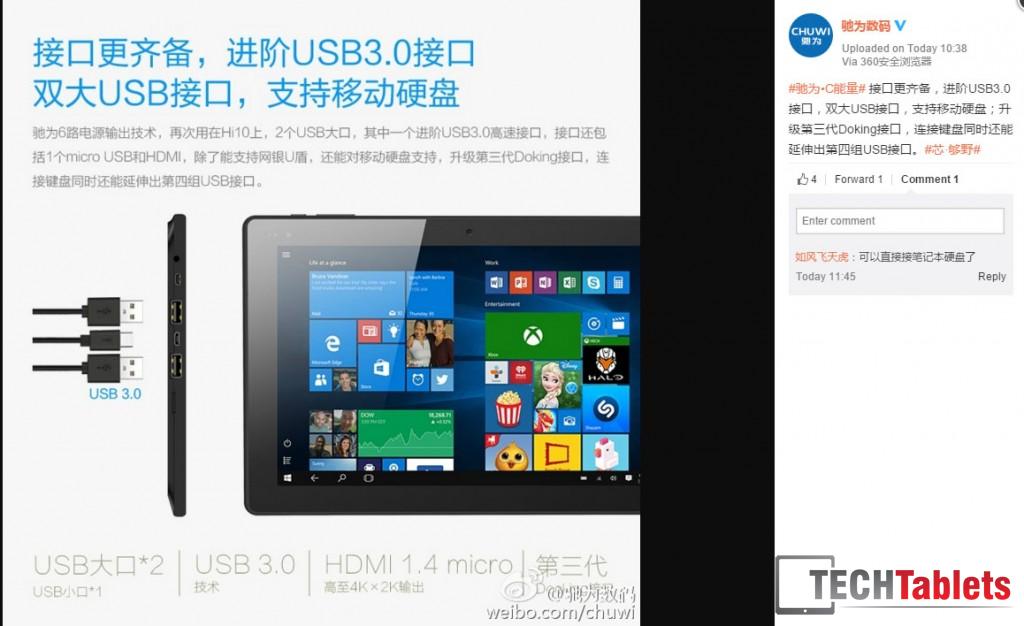 USB 3.0 ports Confirmed.