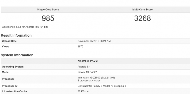 Xiaomi MI PAD 2 Might Just Be Real Afterall