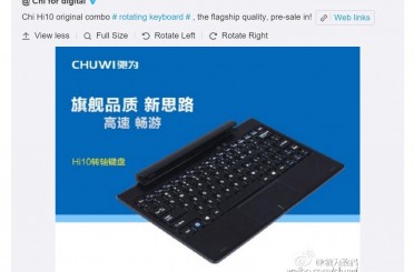 Official Chuwi Hi10 Keyboard Dock Now Up For Preorder