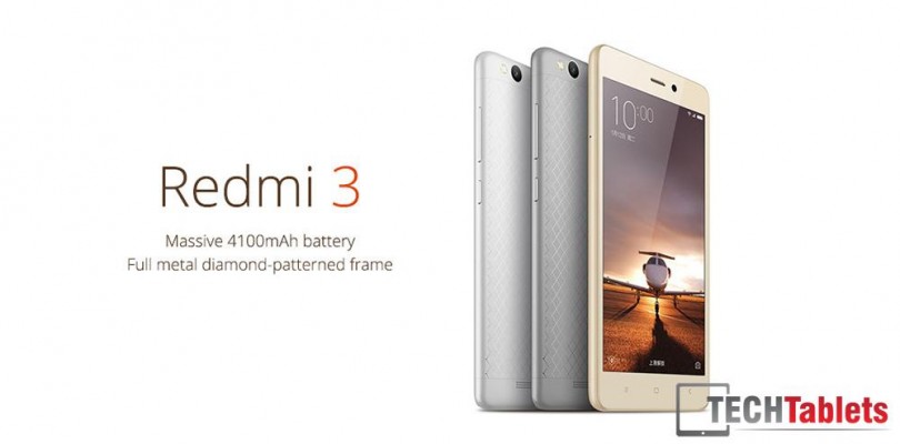 Xiaomi RedMi 3 Budget 4G Smartphone Annouced