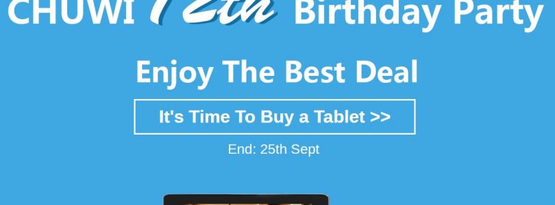 Chuwi’s 12th Anniversary Sale At Banggood