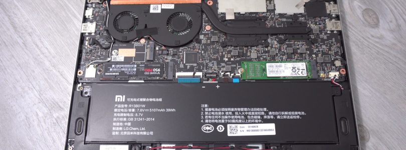 Xiaomi Mi Notebook Air 13.3 Internals SSD Slots And Spare M.2 2242 Slot