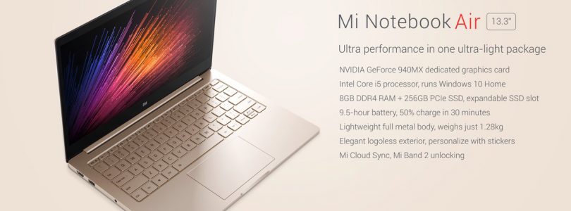 Xiaomi Mi Notebook Air 13.3″ Version Now Shipping