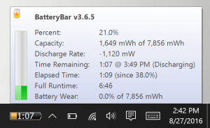 battery life Windows